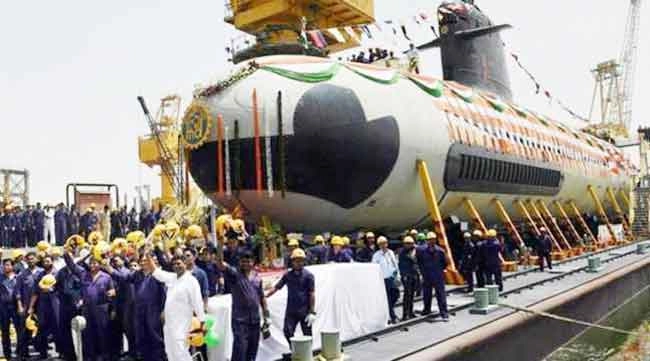 भारतीय नौदलात 'खांदेरी' अत्याधुनिक पाणबुडी दाखल