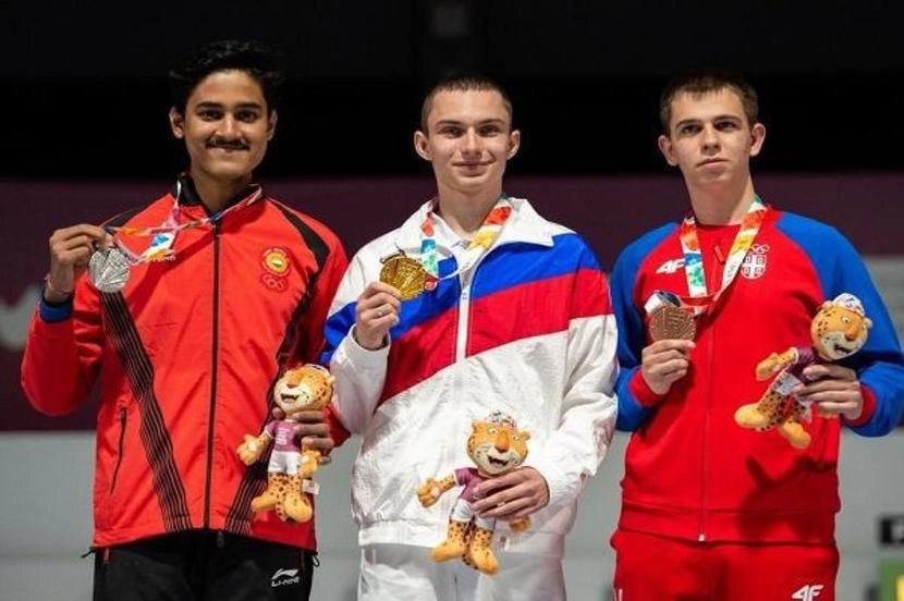 युवा ऑलिंपिक स्पर्धा, तुषारला  रौप्य पदक
