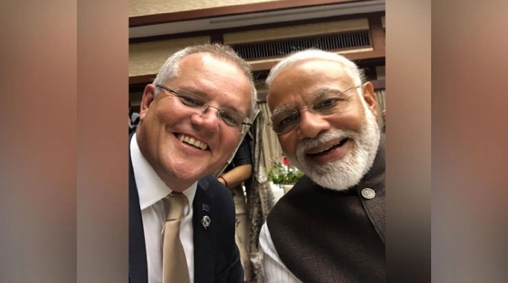 'Kithana ache he Modi' ऑस्ट्रेलियाच्या पंतप्रधानांची मोदींसोबत सेल्फी