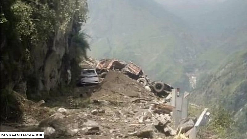 हिमाचल प्रदेश : किन्नौरमध्ये दरड कोसळून झालेल्या अपघातात 13 जणांचा मृत्यू