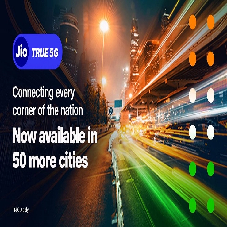 जिओने नवा विक्रम रचला: देशातील 50 शहरांमध्ये एकाच वेळी ट्रू 5G लॉन्च,स्वतःचा 33 शहर प्रक्षेपणाचा विक्रम मोडला