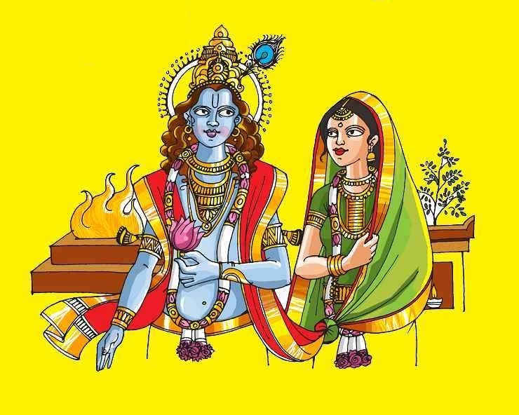 Lord Vishnu and Tulsi get married