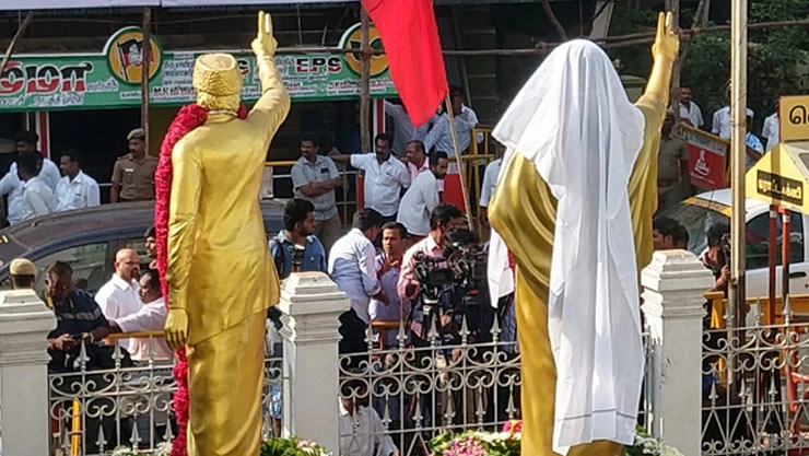 இன்று நடந்தது சிலை திறப்பு விழா இல்லை: அமைச்சர் ஜெயகுமார் விளக்கம்