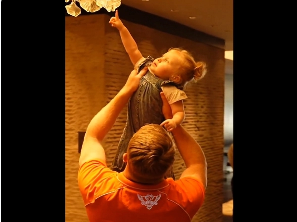 Klassen with his daughter Cutest video of the day