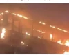 उज्जैन-इंदौर मार्ग पर बस की टक्कर से दो गायों की मौत, गुस्साए ग्रामीणों ने बस को फूंका