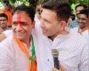 दतिया उपचुनाव में जीतू पटवारी ने लगाया गले तो आशुतोष तिवारी ने मंच से ही मांग लिए बीजेपी के लिए वोट