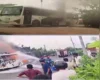 కరీంనగర్ డిపోకు చెందిన ఎలక్ట్రిక్ బస్సు పూర్తిగా దగ్ధం.. ఎవరికి ఏమైంది? (video)