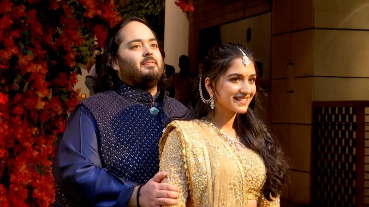 Anant & Radhika get Engaged amidst Traditional ceremonies - Anant ...