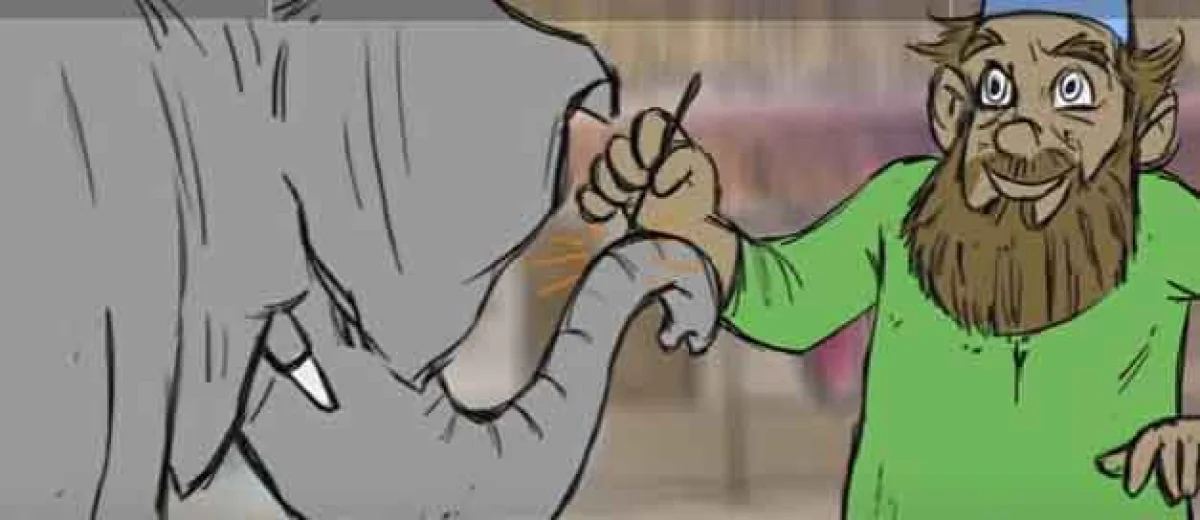 The sotry of elephant and tailor