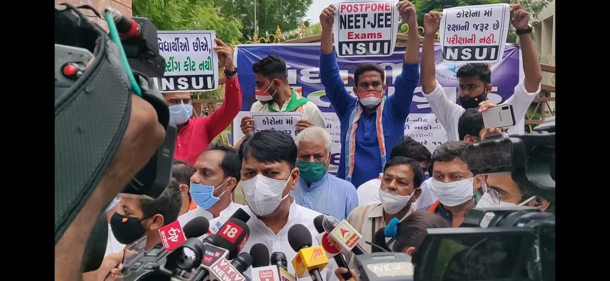 Neet Jee exam -students Protest