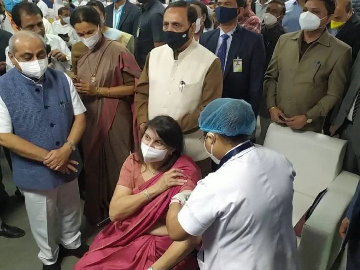 Vaccination start in Gujarat