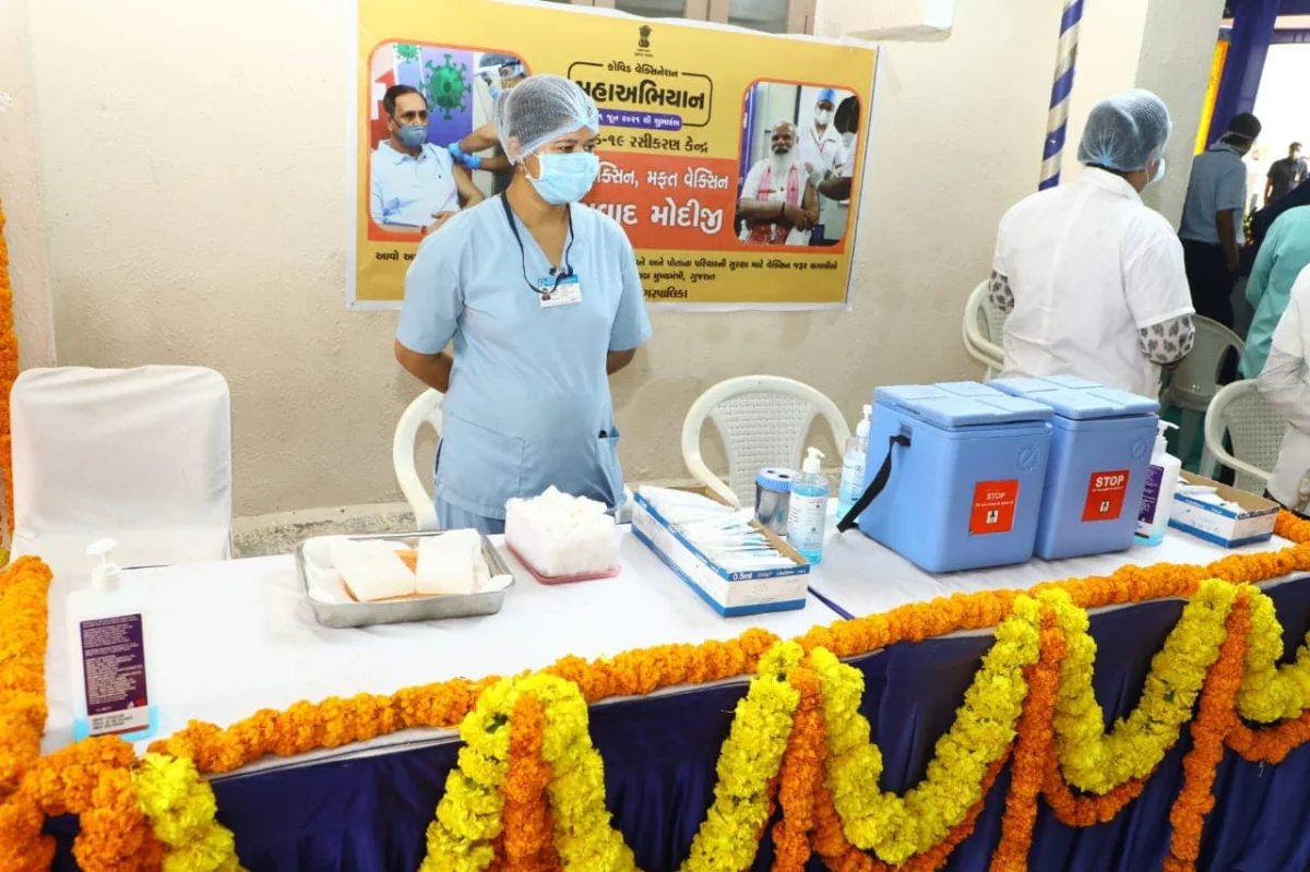 રાજયમાં રેક્રોડબ્રેક વેક્સીનેશાન