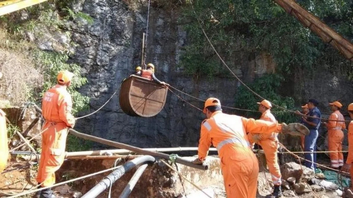 Mine workers