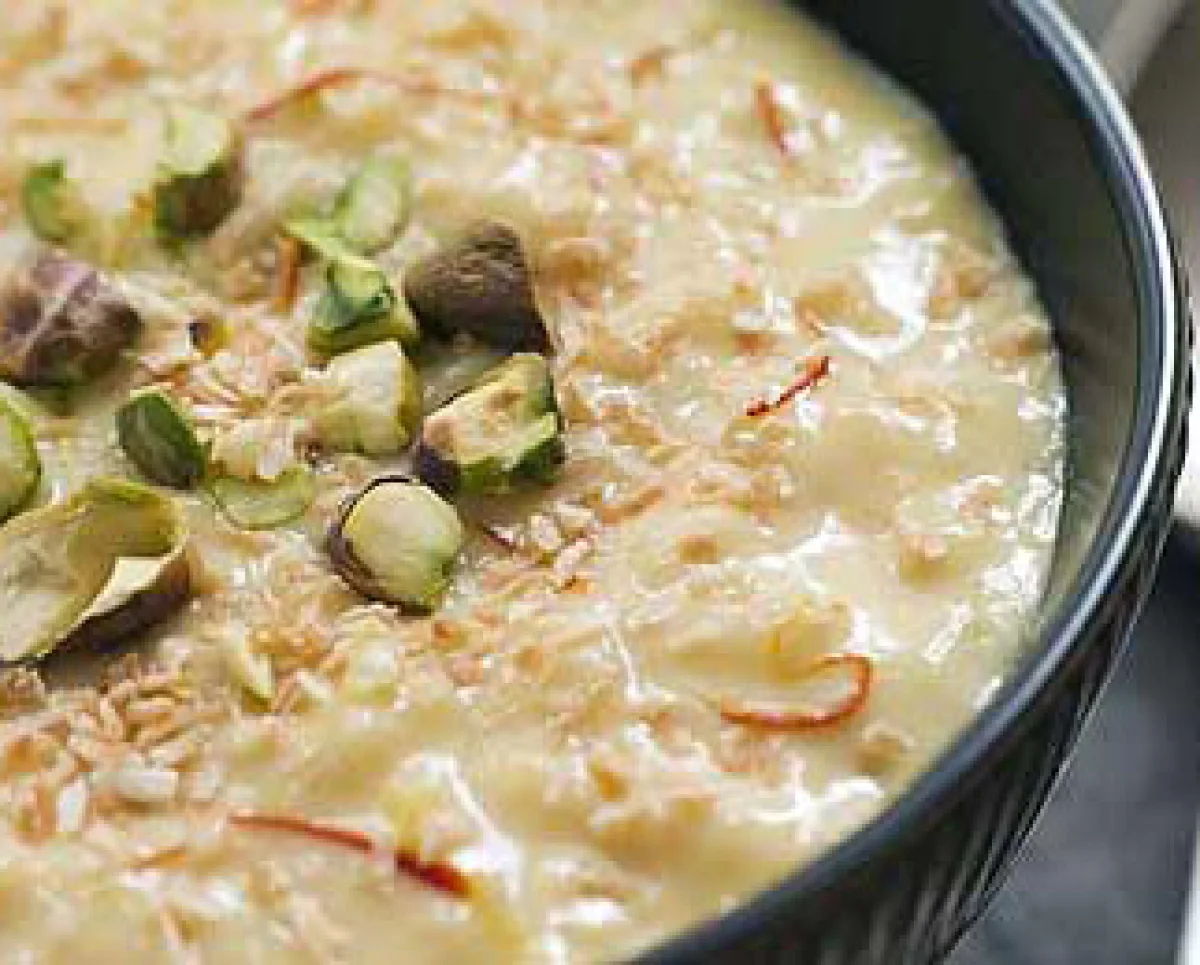 Delicious almond pudding recipe in marathi badam kheer recipe in marathi