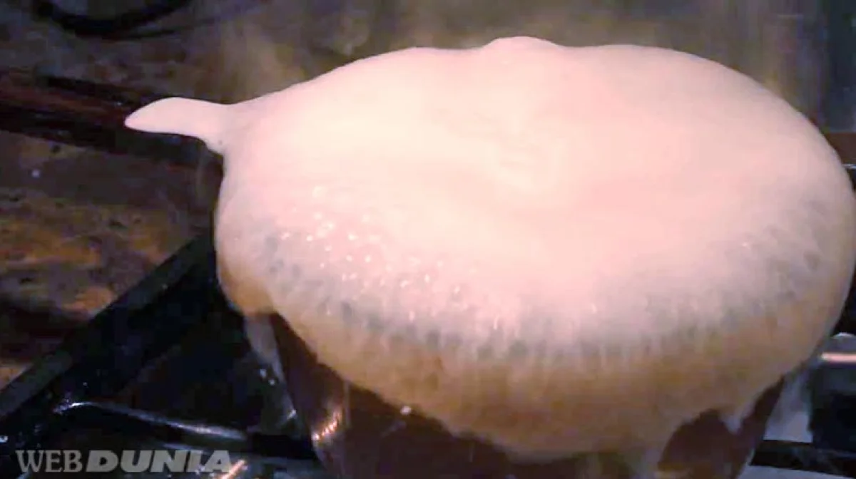 Boiling over of milk