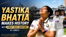 Yastika Bhatia makes history with first Test century at Lord's Yastika Bhatia makes history with first Test century at Lord's