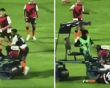 VIDEO: Former England Star Andros Townsend Run Over by Pitch Roller in Bizarre Incident