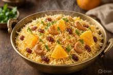 ''ऑरेंज राईस'' संत्र्याचा ताजा रस आणि मसाल्यांचा भन्नाट सुगंध! Sunday Special Recipe ''ऑरेंज राईस'' संत्र्याचा ताजा रस आणि मसाल्यांचा भन्नाट सुगंध! Sunday Special Recipe