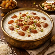 पिठोरी नैवेद्यासाठी खास: पौष्टिक आणि चविष्ट बेदाणे घातलेली भाताची खीर