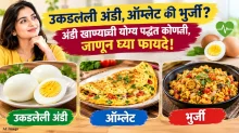 उकडलेली अंडी, ऑम्लेट की भुर्जी? अंडी खाण्याची योग्य पद्धत कोणती, जाणून घ्या फायदे! उकडलेली अंडी, ऑम्लेट की भुर्जी? अंडी खाण्याची योग्य पद्धत कोणती, जाणून घ्या फायदे!