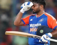 முதல் டி20 கிரிக்கெட் போட்டியில்  சஞ்சு சாம்சன் அதிரடி ஆட்டம்.. நியூசிலாந்தை வீழ்த்திய இந்தியா...