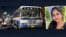 సెల్ ఫోన్ రిపేర్ కోసం ర్యాపిడో బైక్ పైన వెళ్తున్న యువతిని ఢీకొట్టిన బస్సు, మృతి సెల్ ఫోన్ రిపేర్ కోసం ర్యాపిడో బైక్ పైన వెళ్తున్న యువతిని ఢీకొట్టిన బస్సు, మృతి