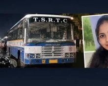 సెల్ ఫోన్ రిపేర్ కోసం ర్యాపిడో బైక్ పైన వెళ్తున్న యువతిని ఢీకొట్టిన బస్సు, మృతి