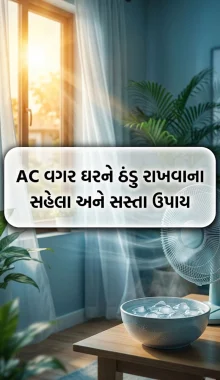 એસી વગર ઘર ઠંડુ કેવી રીતે રાખવું