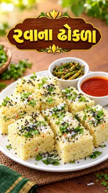 રવાના ઢોકળાની રેસીપી