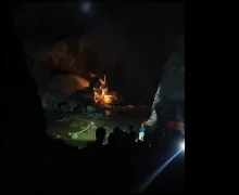 सोनभद्रमधील दगड खाणीचा एक भाग कोसळला, अनेक कामगार गाडले गेल्याची भीती