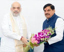 मुख्यमंत्री डॉ.मोहन यादव ने केंद्रीय गृह एवं सहकारिता मंत्री अमित शाह से की सौजन्य भेंट