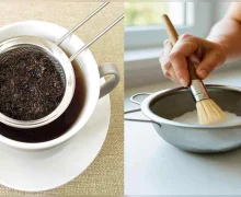 चहाची गाळणी न जाळता 2 मिनिटात स्वच्छ करा