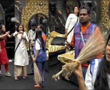 முத்தம் கேட்ட வாட்டர்மெலன் ஸ்டார்! துடைப்பத்தை தூக்கிய பார்வதி! - பிக்பாஸ் வீட்டில் களேபரம்!