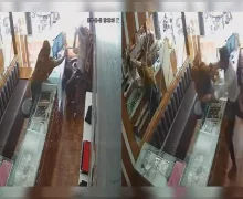 மிளகாய் பொடி தூவி நகைக்கடையில் கொள்ளையடிக்க முயற்சித்த பெண்.. அதன்பின் நடந்த ட்விஸ்ட்..!