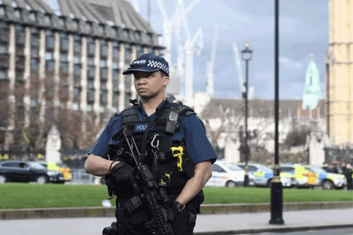 Driver arrested, 2 injured after car hits UK parliament barriers