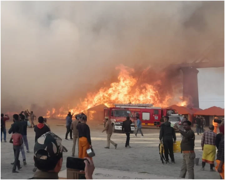 Tents gutted as fire breaks out in Maha Kumbh Mela