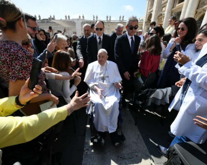 Pope Francis makes surprise appearance at the Vatican
