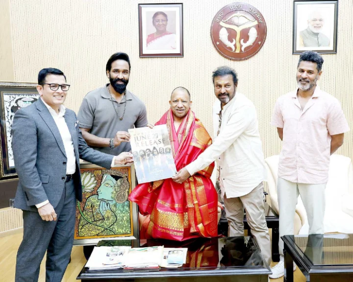 Kannappa team meets UP CM Yogi Adityanath, Bageshwar Baba; film to be released on June 27