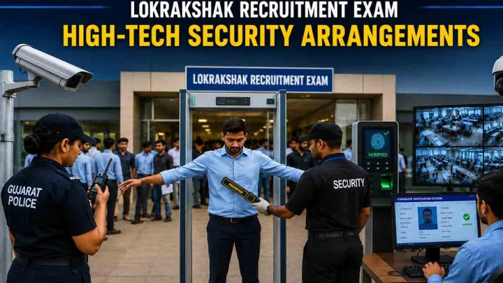 High-Tech Security Measures for Gujarat Lokrakshak Recruitment Exam: GPS Tracking, AI Surveillance to Ensure Fair Conduct