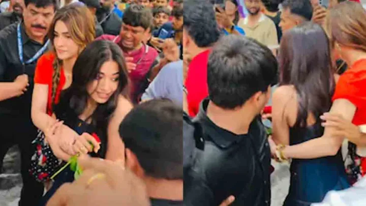 ‘This Is What an Elder Sister Does’: Fans Cheer Kriti Sanon for Protecting Rashmika Mandanna From Unruly Crowd at ‘Cocktail 2’ Event