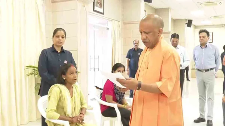 UP CM Yogi Adityanath Assures Medical Help and Fast Justice During Janata Darshan