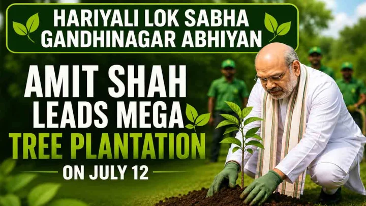Amit Shah to Lead Mega Plantation Drive in Gandhinagar, 1 Crore Saplings to Be Planted on July 12