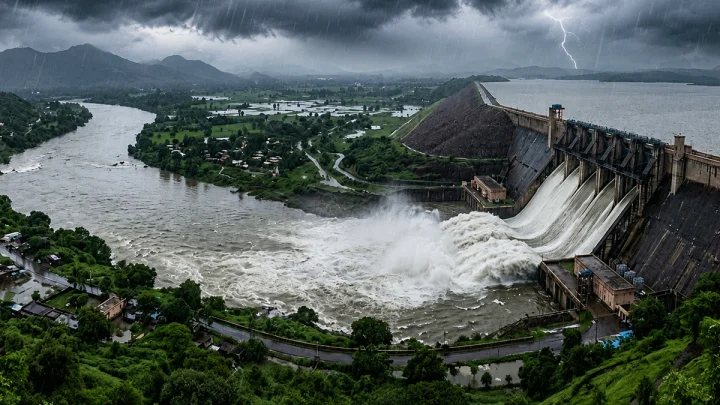 Gujarat Rains: IMD Issues Red Alert for South Gujarat, Ukai Dam Inflow Surges, Schools Shut in Amreli
