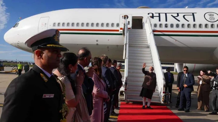PM Modi embarks on maiden trip to New Zealand