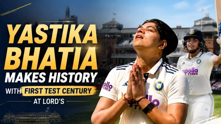 Yastika Bhatia makes history with first Test century at Lord's