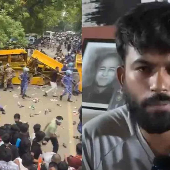 Photo of Police lathicharge on CJP protesters and Abhijeet Dipke