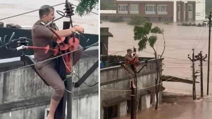 Gujarat Police Hailed for Heroic Flood Rescue in Valsad, Deputy CM Harsh Sanghavi Shares Video