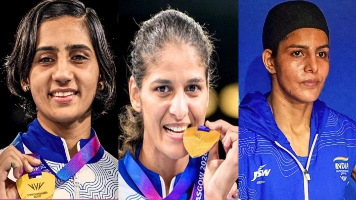 CWG 2026: Preeti, Jaismine and Sakshi Power India to 7 Boxing Golds - CWG 2026: Preeti, Jaismine and Sakshi Power India to 7 Boxing Golds | Webdunia English