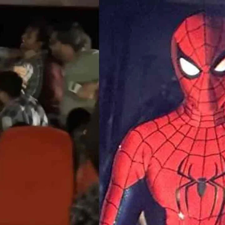 Spider-Man Screening Theatre Brawl