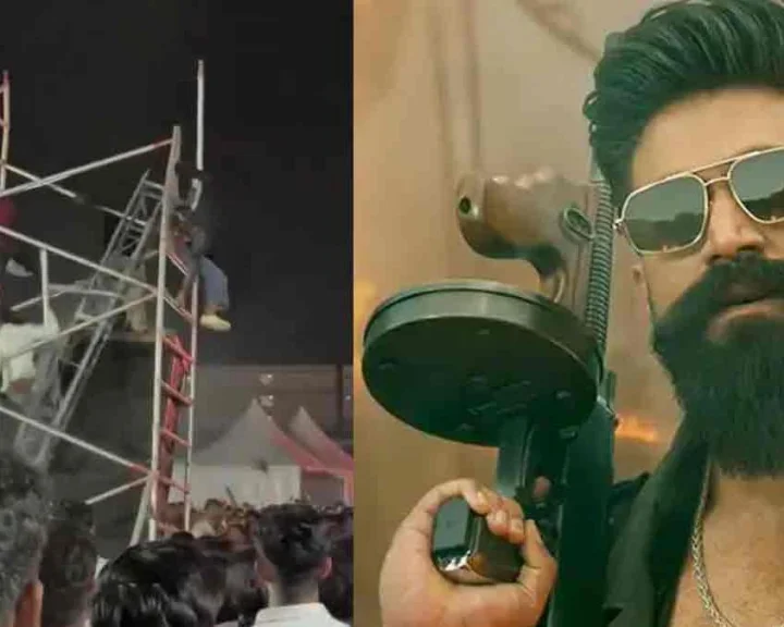 VIDEO: 4 Injured After Sound Box Structure Collapses at Yash's ‘Toxic’ Pre-Release Event in Hyderabad